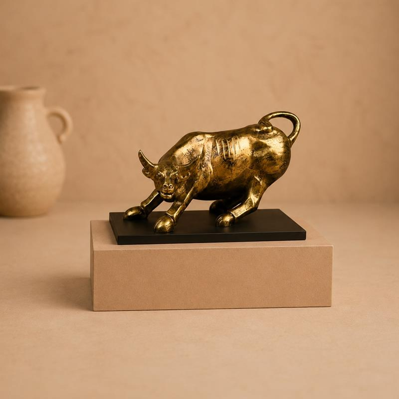Charging Bull Metal Sculpture, handcrafted Metal Craft