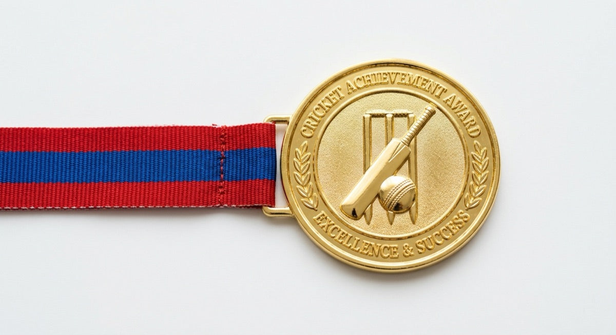 Cricket Medal - detail view