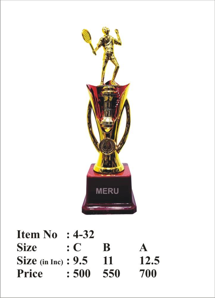 Custom acrylic trophy for awards.