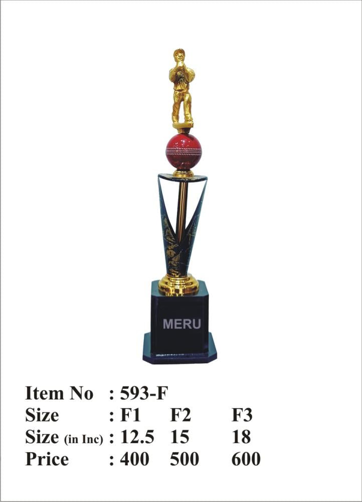 Golden batsman cricket trophy; a perfect fiber trophy for awards and recognition.