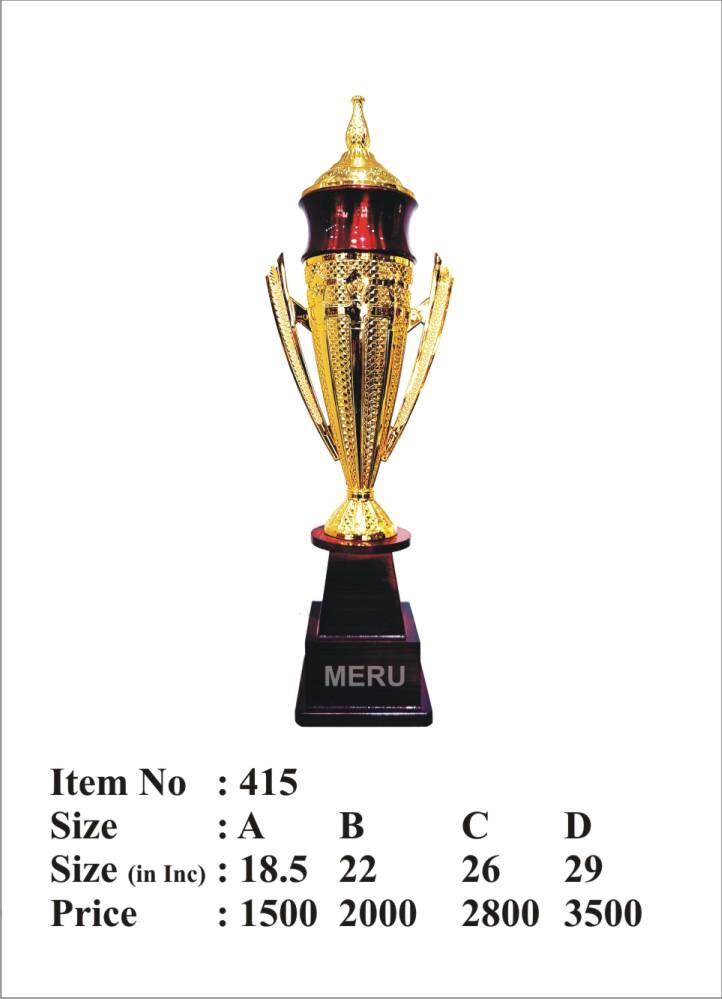 Gold and maroon Fibre Trophy award; perfect for corporate recognition.