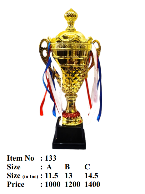 Gold Metal Trophy Cup Award Achievement Recognition 133 - Corporate & Sports