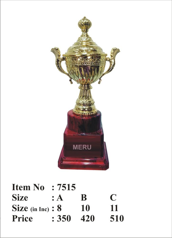 Gold trophy cup award; ideal for recognizing achievements and available as fiber trophies.