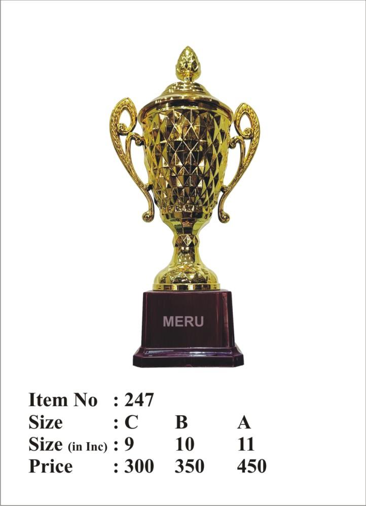Gold Fibre Trophy cup; perfect for corporate awards and athletic recognition.