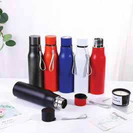 Steel Bottle with Carry Strap 750 ML corporate gift - Meru Trophy Bangalore