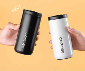 Coffee Travel Tumbler with Flip Lid 350 450 ML corporate gift - Meru Trophy Bangalore