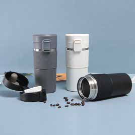 Coffee Tumbler with Flip Lid 450 ML corporate gift - Meru Trophy Bangalore