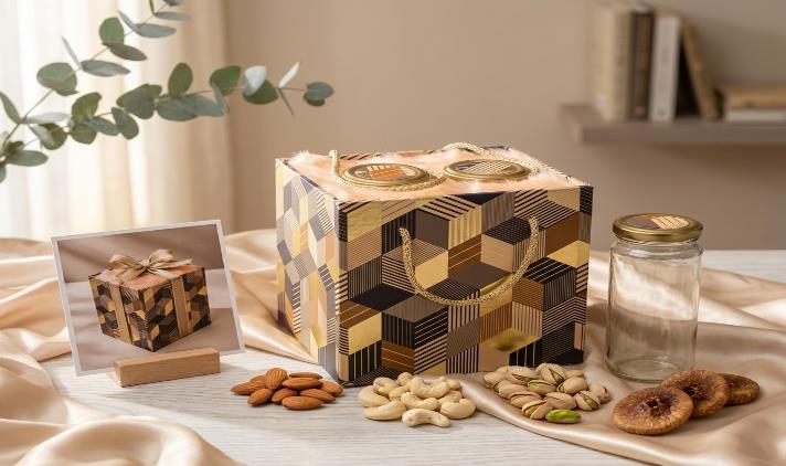 Royal Imperial Jar Series (Long) 2-Jar Dry Fruit Gift Box (777 + 4) #2