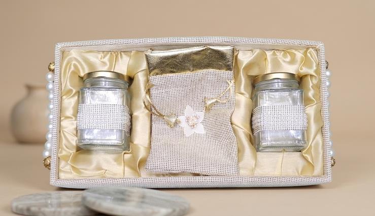 Royal Imperial Jar Series (Tray) 2-Jar Dry Fruit Gift Box (3030 2JAR + P)