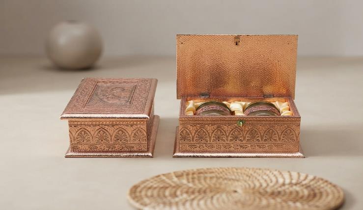 Rajputana Style Boxes 2-Jar Festive Gift Box (G15- 2JAR)
