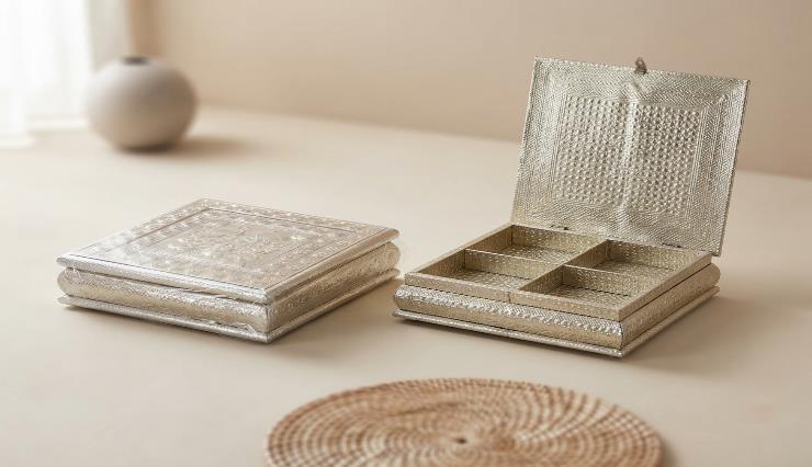 Rajputana Style Boxes 12x12 Festive Gift Box (METAL G-12)