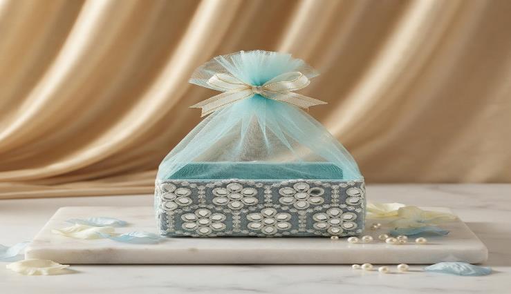 Hamper Basket 6x6x3 Gift Basket (MIRROR BASKET)