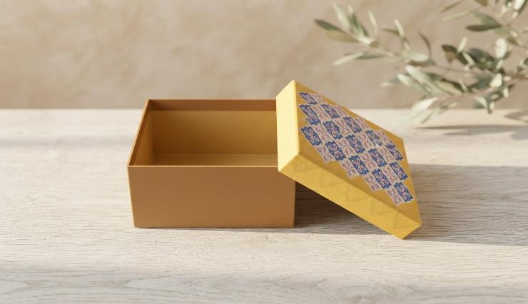 Rigid Boxes 6x6x4 Festive Gift Box (FANCY RIGID BOX) #2