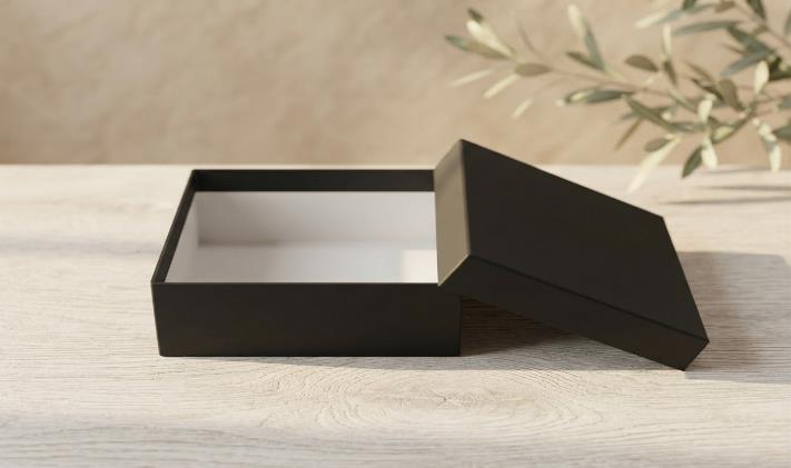 Rigid Boxes 12x12x4 Festive Gift Box (RIGID BOX BLACK)