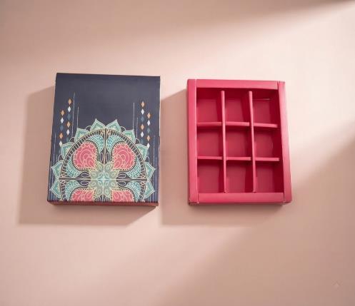 Chocolate Boxes 6x6 Chocolate Gift Box (RANGOLI)