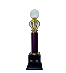Crystal trophy for employee recognition