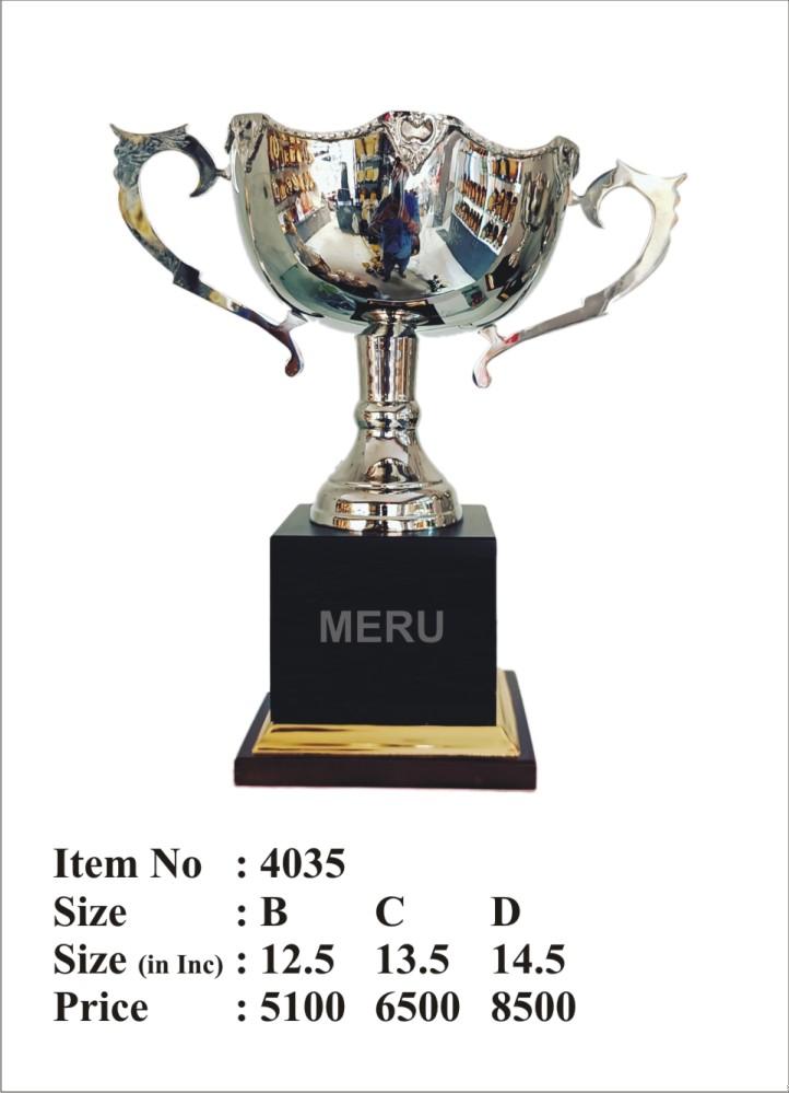 Silver Metal Trophy - Sports Achievement