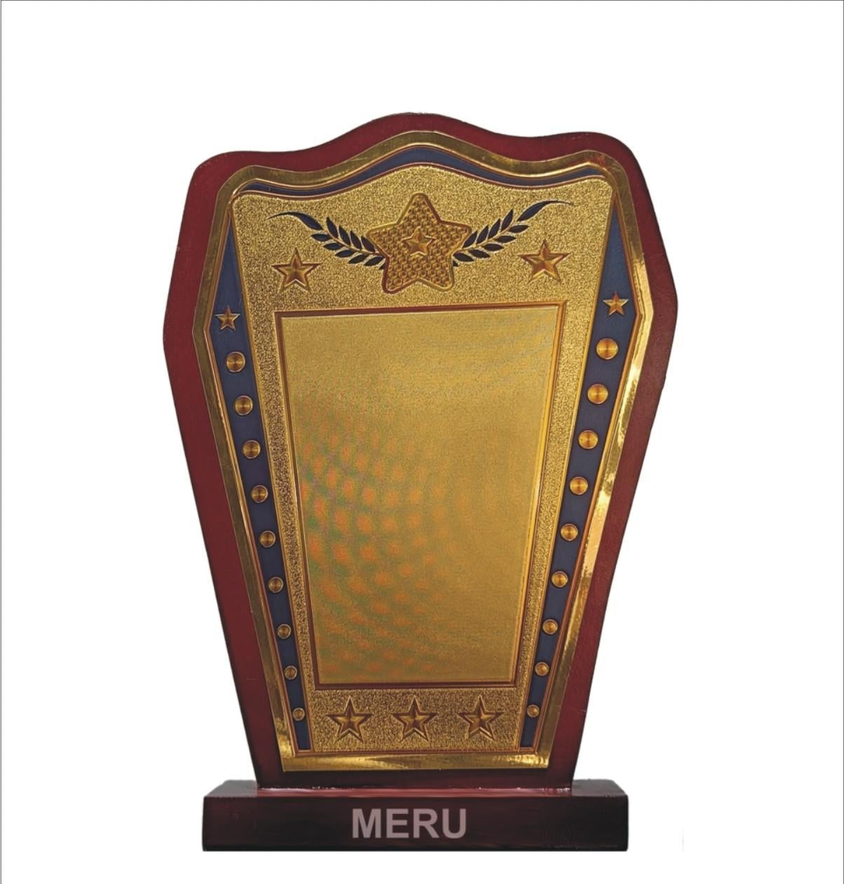 Gold Plate Wooden Memento.