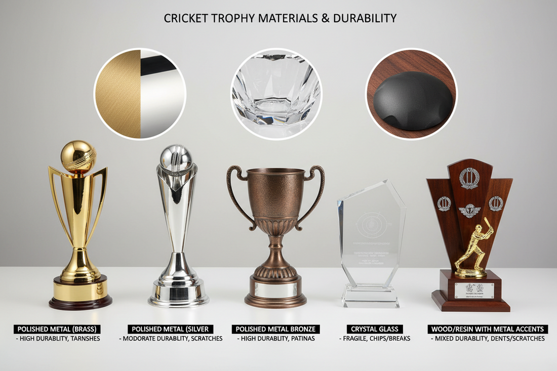 Cricket Trophy Materials and Their Durability
