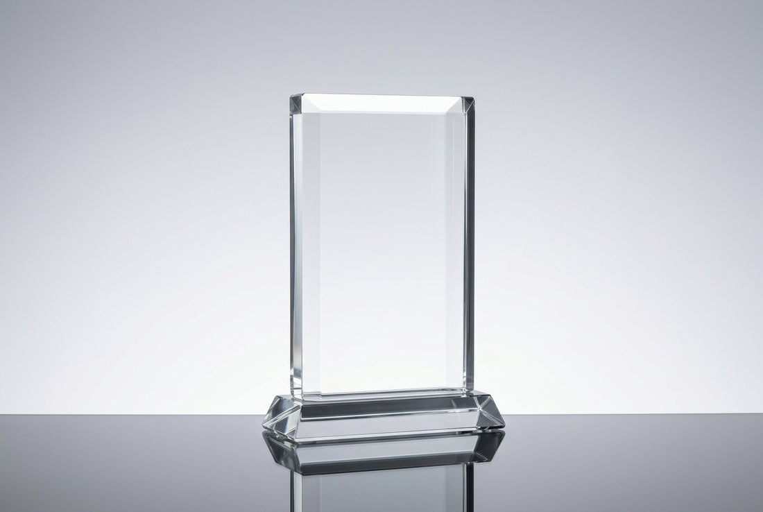 Custom Crystal Trophy With Engraving in Bangalore — Meru Trophy