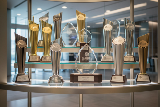 Designing corporate trophies that reflect brand identity