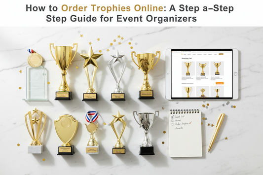 A premium crystal trophy with custom engraving for corporate excellence awards by Meru Trophy online shop in India.