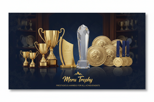 A premium unique acrylic trophy design with a glowing LED base for recognition awards and custom engraved trophies.