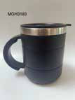 Coffee Mug with Lid and Handle 400 ML corporate gift - Meru Trophy Bangalore
