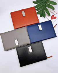 PU Diary with Metal Plate colour options - Meru Trophy Bangalore