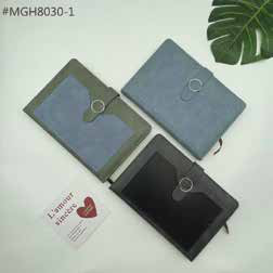 PU Diary with Metal Ring Clasp corporate gift - Meru Trophy Bangalore