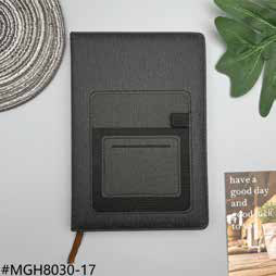 PU Diary with Phone Pocket Cover corporate gift - Meru Trophy Bangalore