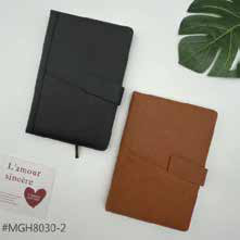PU Diary with Belt Strap Closure corporate gift - Meru Trophy Bangalore