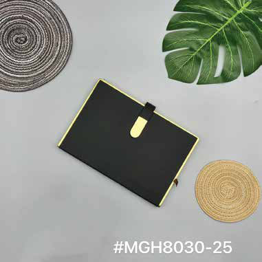 PU Diary with Gold Trim and Magnetic Clasp corporate gift - Meru Trophy Bangalore