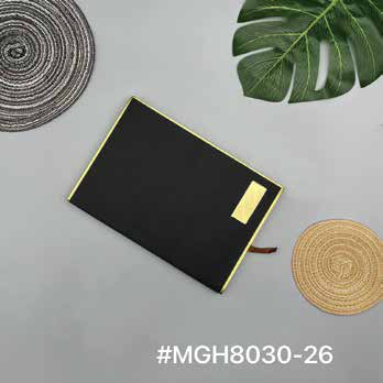 PU Diary with Gold Plate and Gold Edges corporate gift - Meru Trophy Bangalore