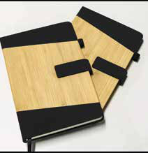 Bamboo Cover Diary with Strap corporate gift - Meru Trophy Bangalore