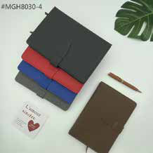 PU Diary with Loop Strap Closure corporate gift - Meru Trophy Bangalore