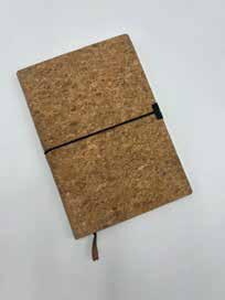 Cork Cover Diary with Vertical Elastic corporate gift - Meru Trophy Bangalore