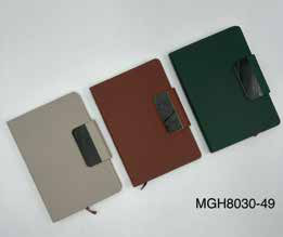 PU Diary with Metal Clip Clasp corporate gift - Meru Trophy Bangalore