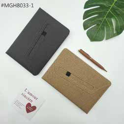 Eco Texture Diary with Front Pocket corporate gift - Meru Trophy Bangalore