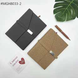 Wrap Flap Eco Cork Diary corporate gift - Meru Trophy Bangalore
