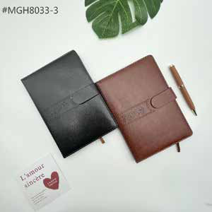 PU Diary with Magnetic Flap Closure corporate gift - Meru Trophy Bangalore