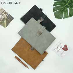 PU Diary with Strap Clasp corporate gift - Meru Trophy Bangalore