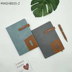 PU Diary with Front Pocket and Pen Clip corporate gift - Meru Trophy Bangalore