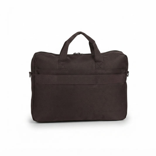 Laptop Bag with Shoulder Strap Brown - Brown - Meru Trophy corporate gifting