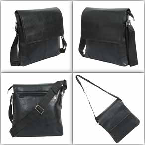 Flap Sling Bag Black corporate gift - Meru Trophy Bangalore