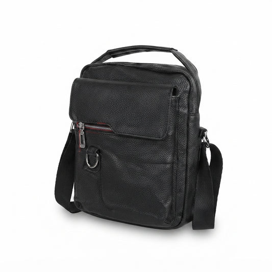Multi-Pocket Sling Bag Black - Black - Meru Trophy corporate gifting