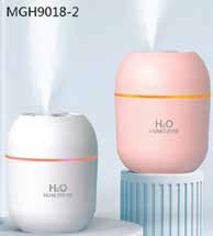 Mini Portable Round Humidifier pink and white USB mist - Meru Gifting