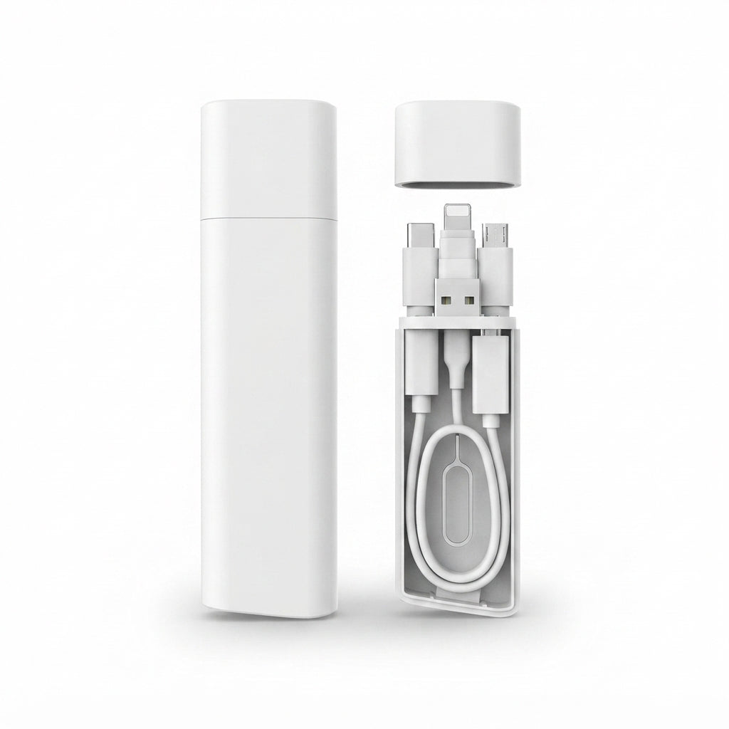 Mini Digital Gadgets Storage Box - White - Meru Trophy corporate gifting