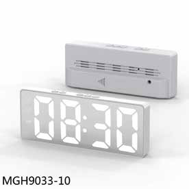 White Mirror LED Digital Clock corporate gift - Meru Trophy Bangalore