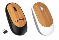 Bamboo Wireless Mouse corporate gift - Meru Trophy Bangalore
